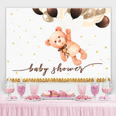 Tragen Ballon Gold Funkeln babydusche Hintergrund